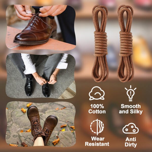WEGOODZF Custom Thin Round Waxed Shoelaces 2.5 MM Thick Wholesale Waterproof Shoe  ramdom colour