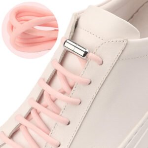 Convenient Elastic Shoelace No-Tie Easy Wear Metal Capsule Buckle Lazy Elastic No-Tie Metal Capsule Shoelace Buckle