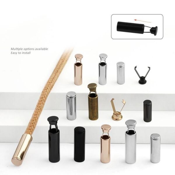 Aglets Pull Rope String Tips for Hoodie and Shoelaces Laser-Engraved Metal End Agletslace