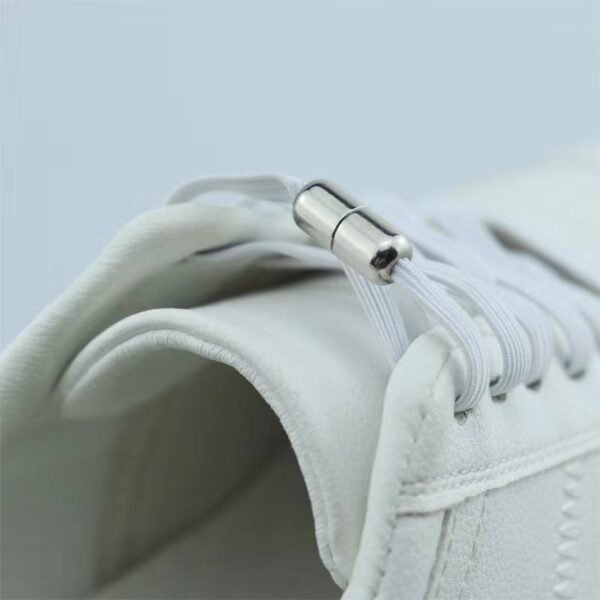 New Casual Fastener Elastic Shoe Laces Popular Custom Polyester Flat No-Tie Shoelaces