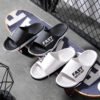 Black Sliders Slippers for Unisex Blank Slide Sandals Slippers Unisex Custom Logo Slides