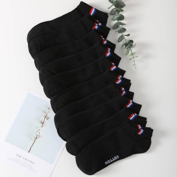 H891b3d1f9be249b6896cd935aeb3bb05G.jpg Cotton Boat Socks Summer Thin Black White Sports Low Top Breathable Invisible Ankle Socks