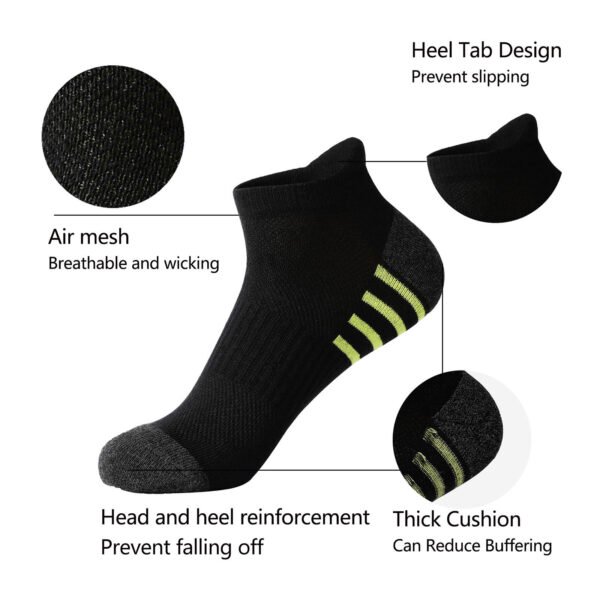 Spring and Summer Men's White and Black Short Mesh Ankle Socks Cheap    random colour
