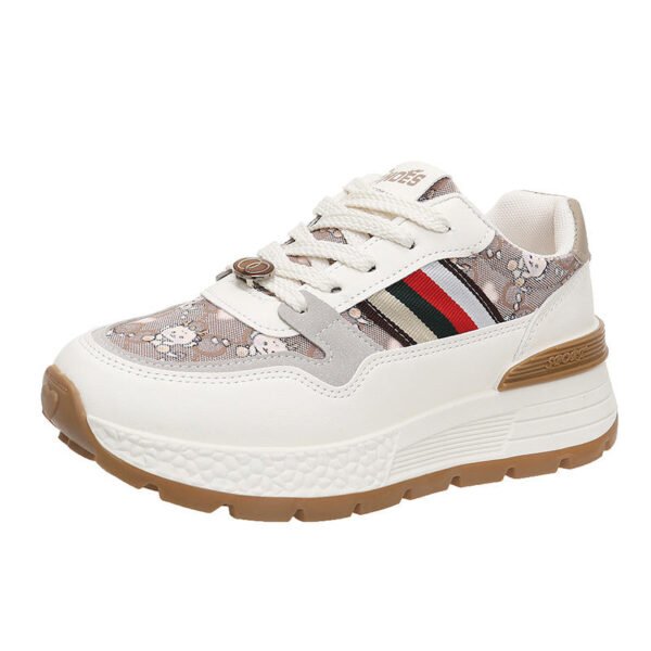 Ha16526cd83e84da88ac130e9376b5f23x.jpg 2025 Women's Retro Fashion Sneakers Round Toe Platform Printed Upper Board Shoes