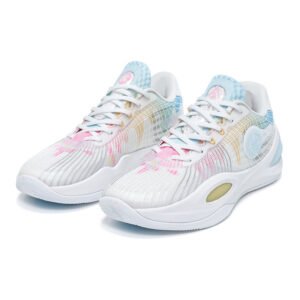 hitePink Basketball Sneakers Colorful Basketball Shoes for Quick Movements and Speed